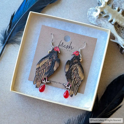Turkey Vulture Earrings - Dangle and Drop Earrings