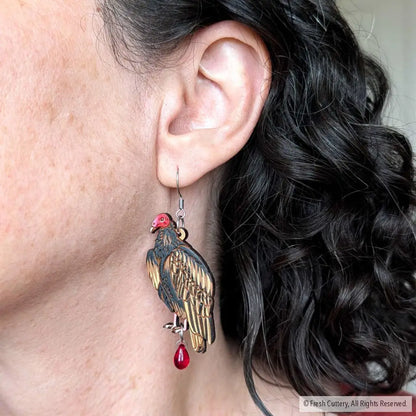 Turkey Vulture Earrings - Dangle and Drop Earrings