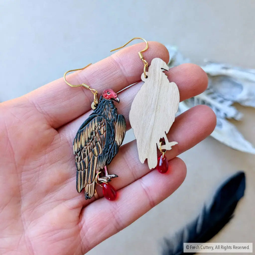 Turkey Vulture Earrings - Dangle and Drop Earrings