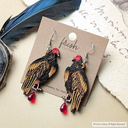 Turkey Vulture Earrings - Dangle and Drop Earrings
