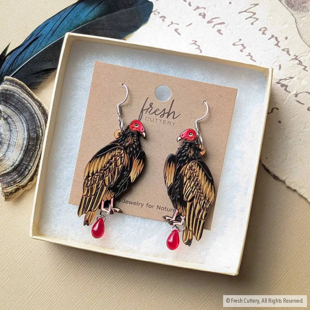 Turkey Vulture Earrings - Dangle and Drop Earrings