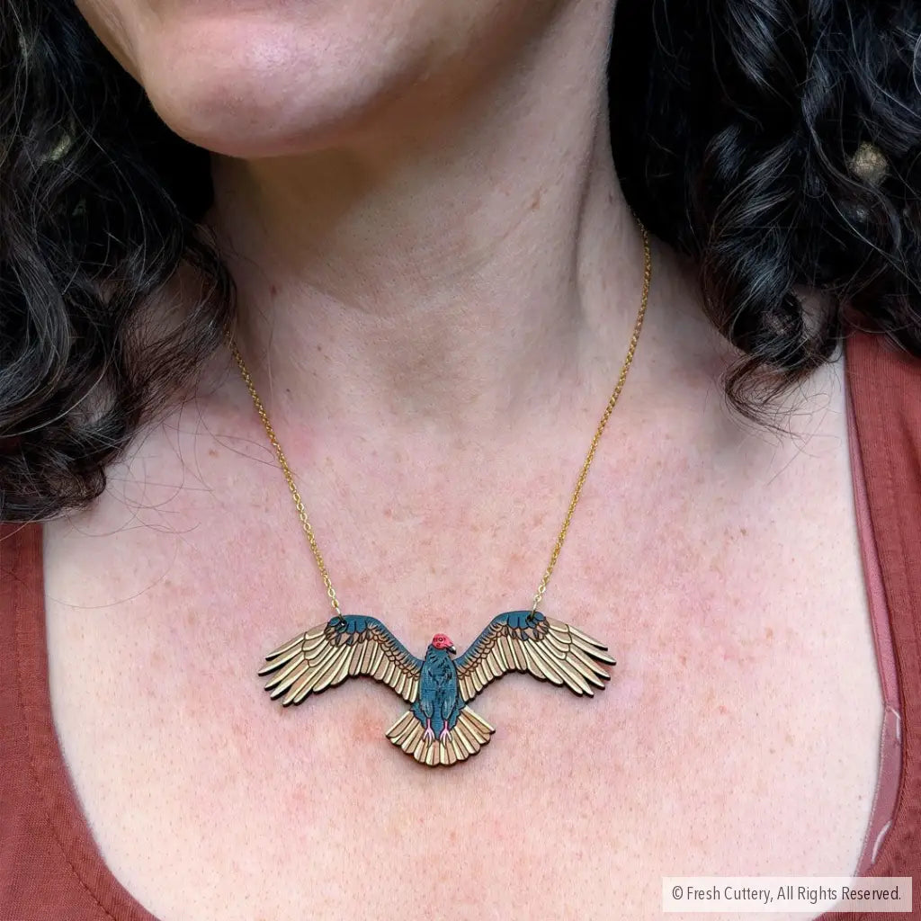 Turkey Vulture Statement Necklace - Necklaces