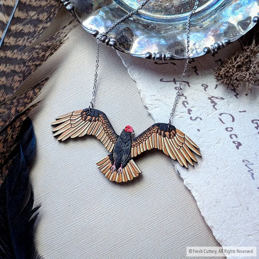 Turkey Vulture Statement Necklace - Necklaces