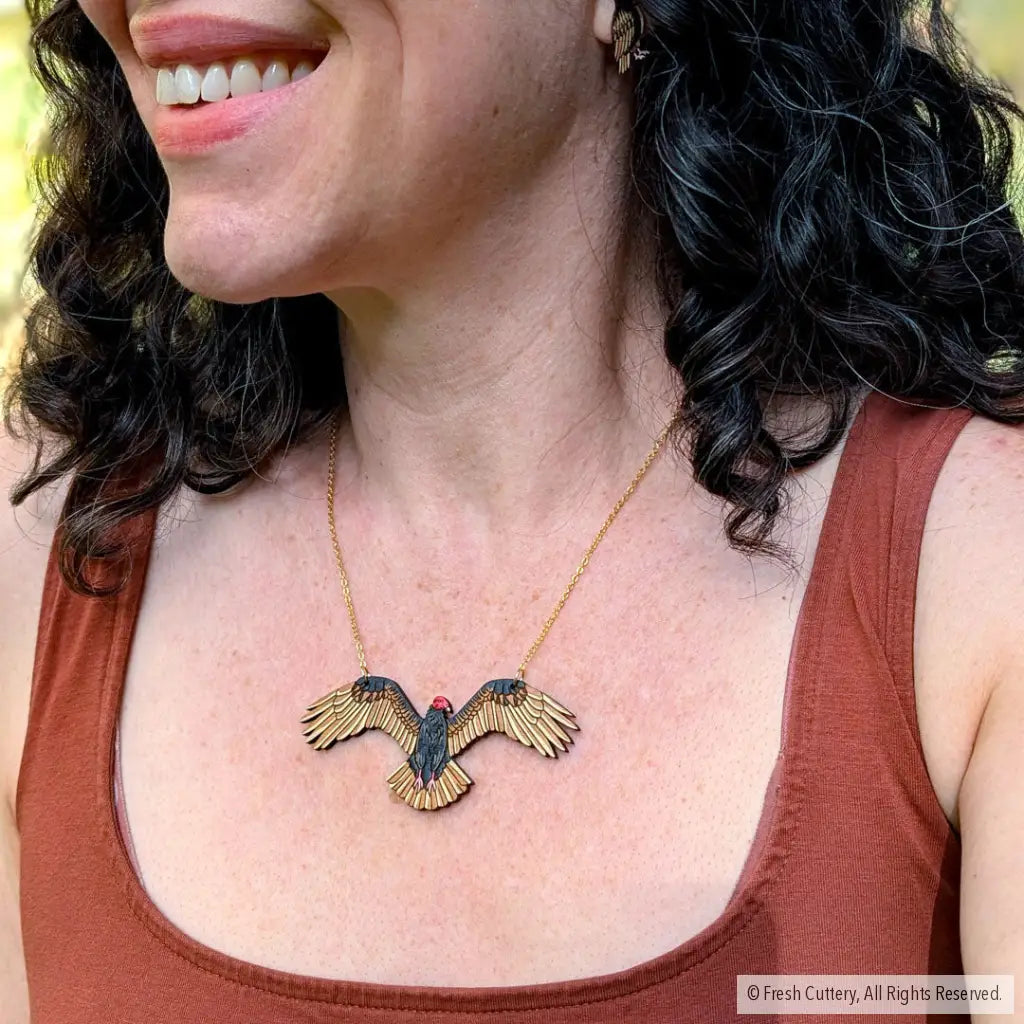 Turkey Vulture Statement Necklace - Necklaces
