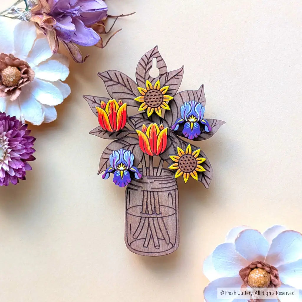 U-Pick Flower Bouquet Stud Set Studs