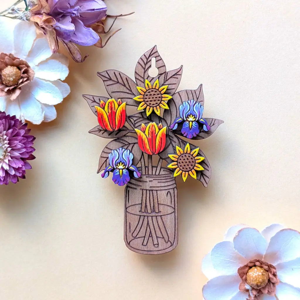 U-Pick Flower Bouquet Stud Set Studs