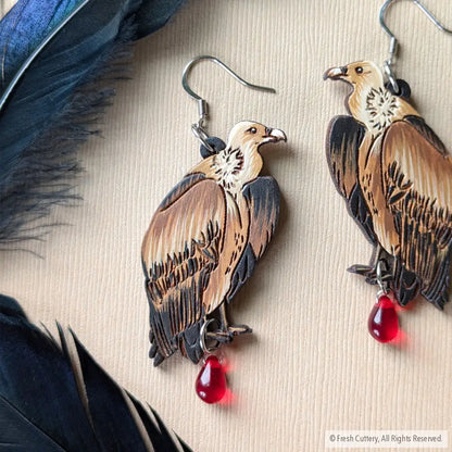 Vulture Earrings Dangle And Drop