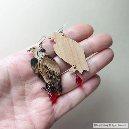 Vulture Earrings Dangle And Drop