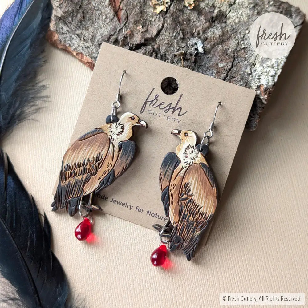 Vulture Earrings Dangle And Drop