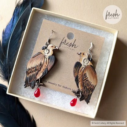 Vulture Earrings Dangle And Drop