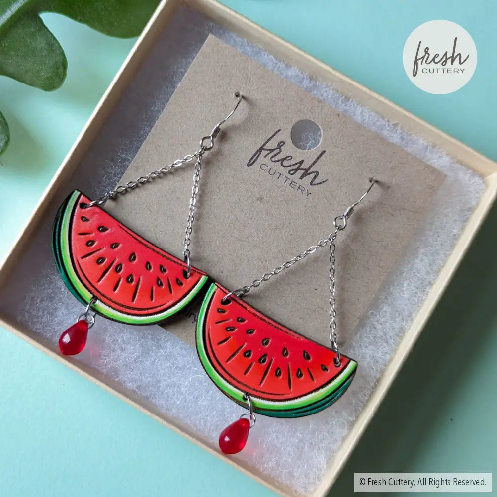 Watermelon Chandelier Earrings Dangle And Drop