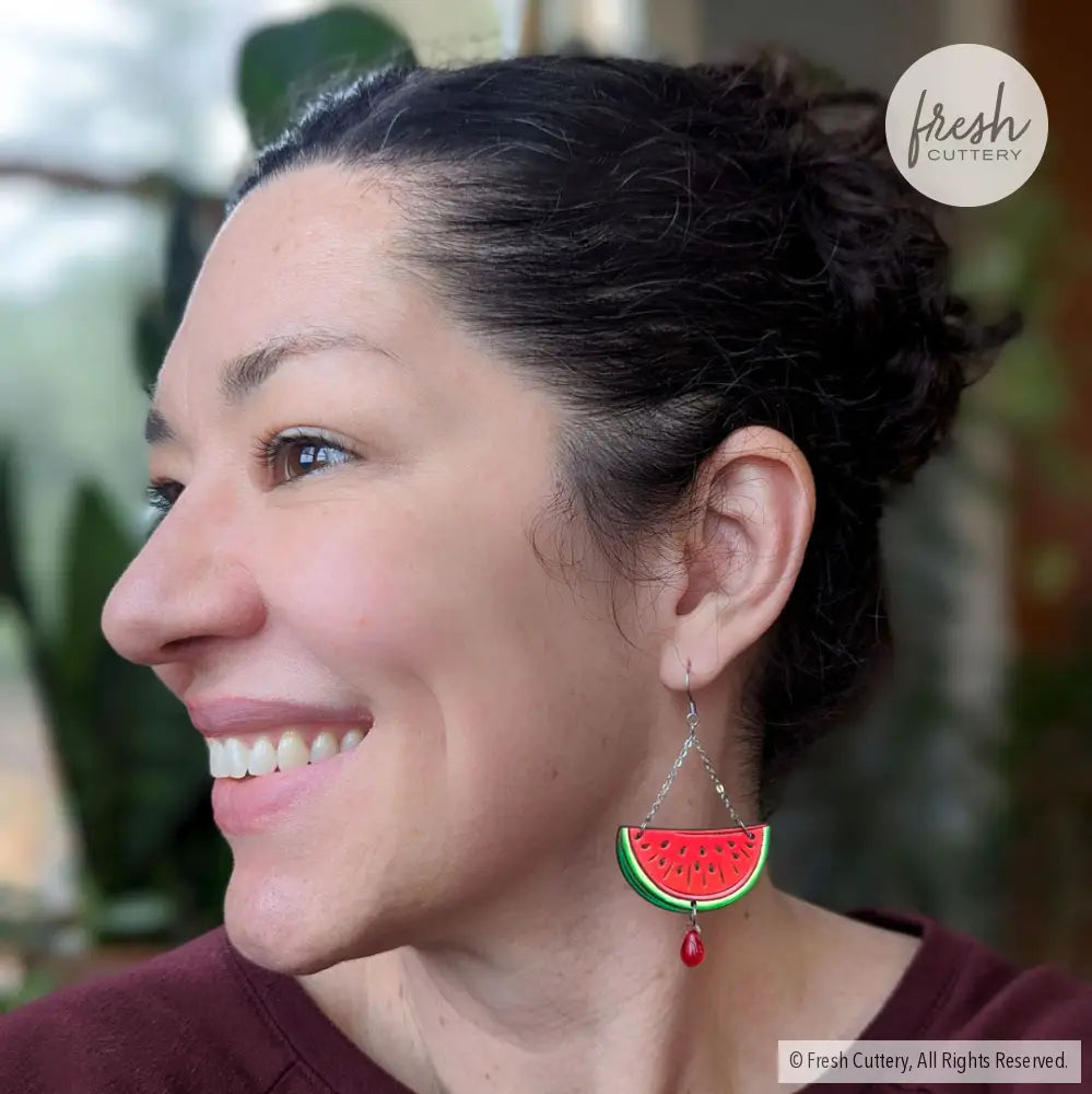 Watermelon Chandelier Earrings Dangle And Drop