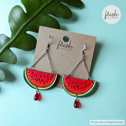 Watermelon Chandelier Earrings Dangle And Drop