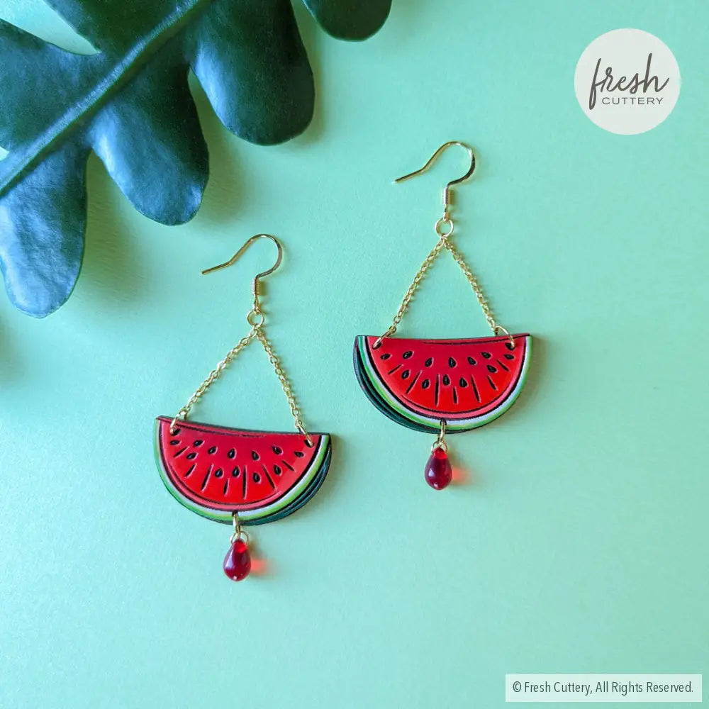 Watermelon Chandelier Earrings Dangle And Drop