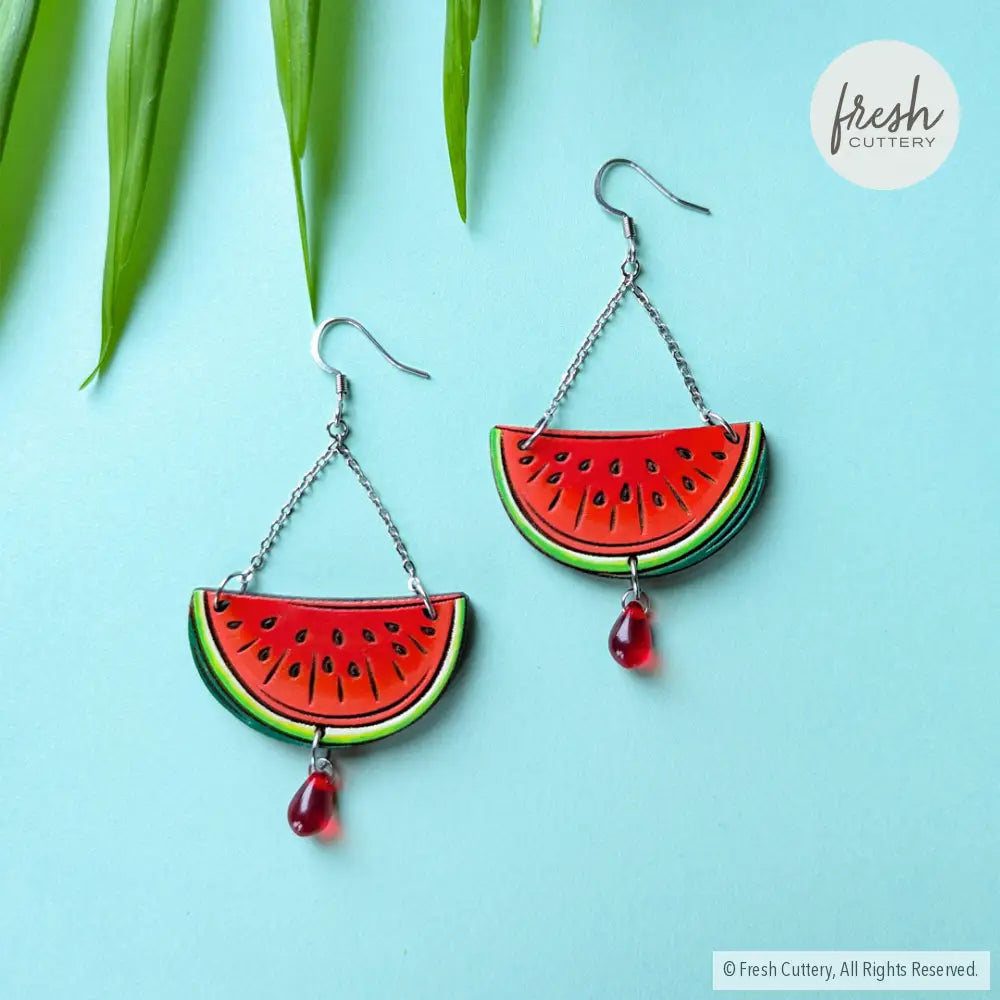 Watermelon Chandelier Earrings Dangle And Drop