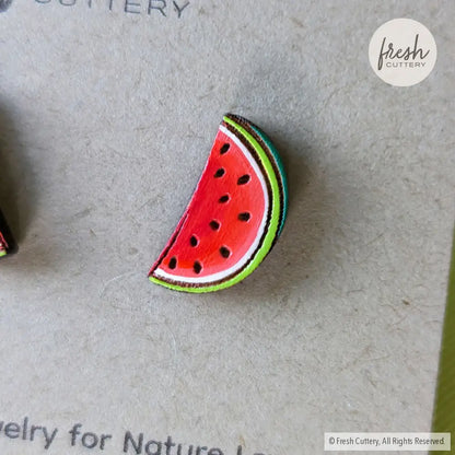 Watermelon Half Slice Studs