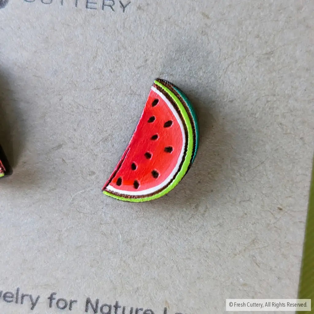 Watermelon Half Slice Studs