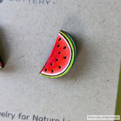 Watermelon Half Slice Studs