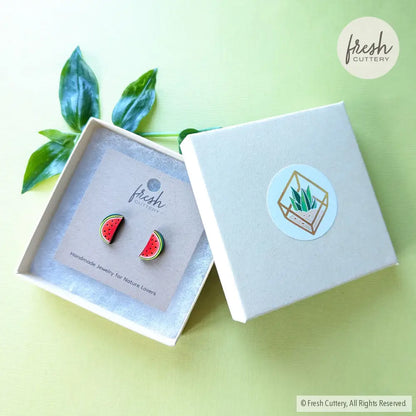 Watermelon Half Slice Studs