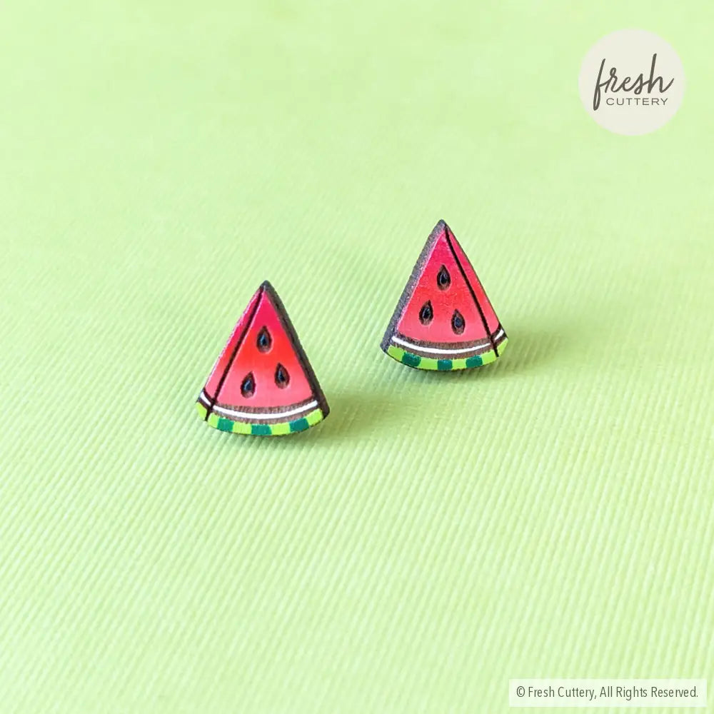 Watermelon Slice Studs