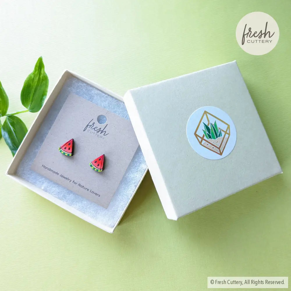 Watermelon Slice Studs