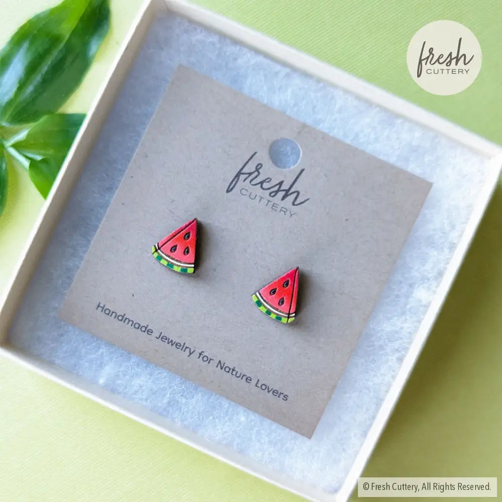 Watermelon Slice Studs