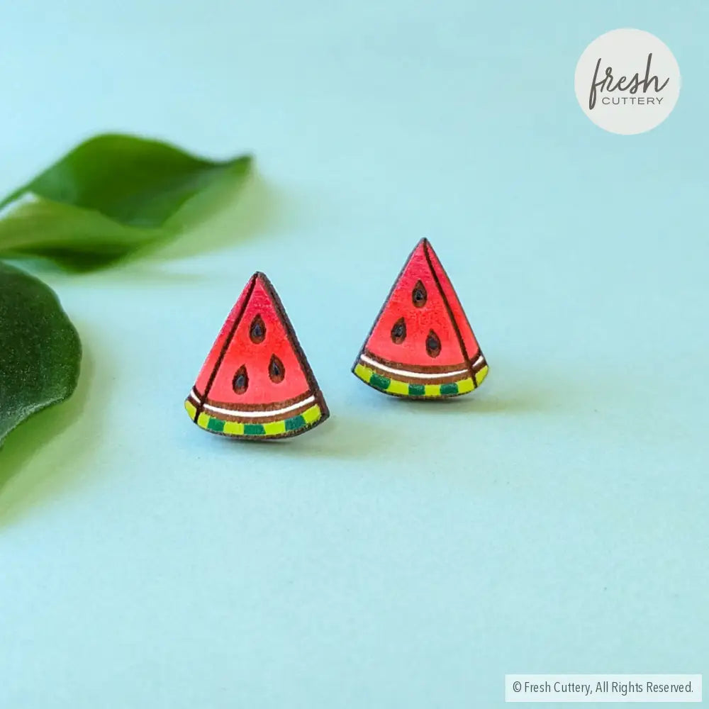 Watermelon Slice Studs