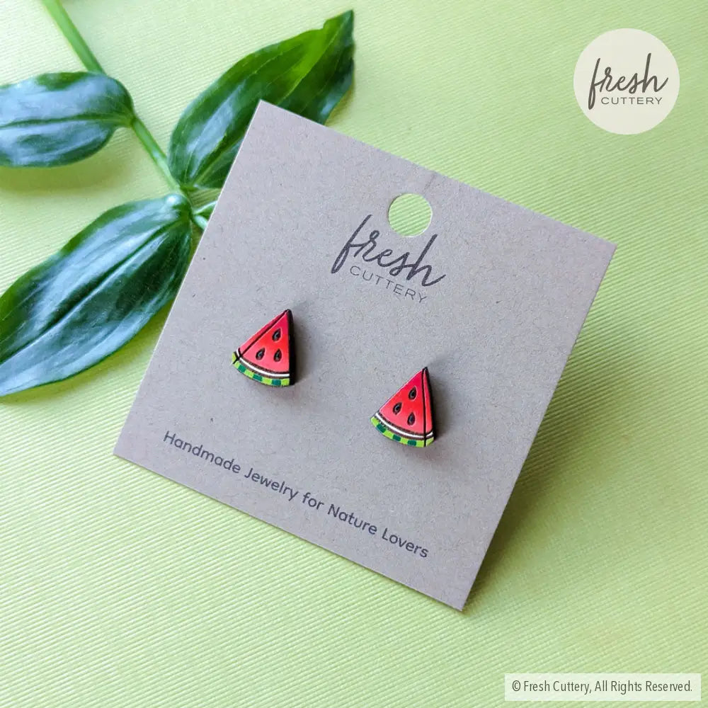 Watermelon Slice Studs