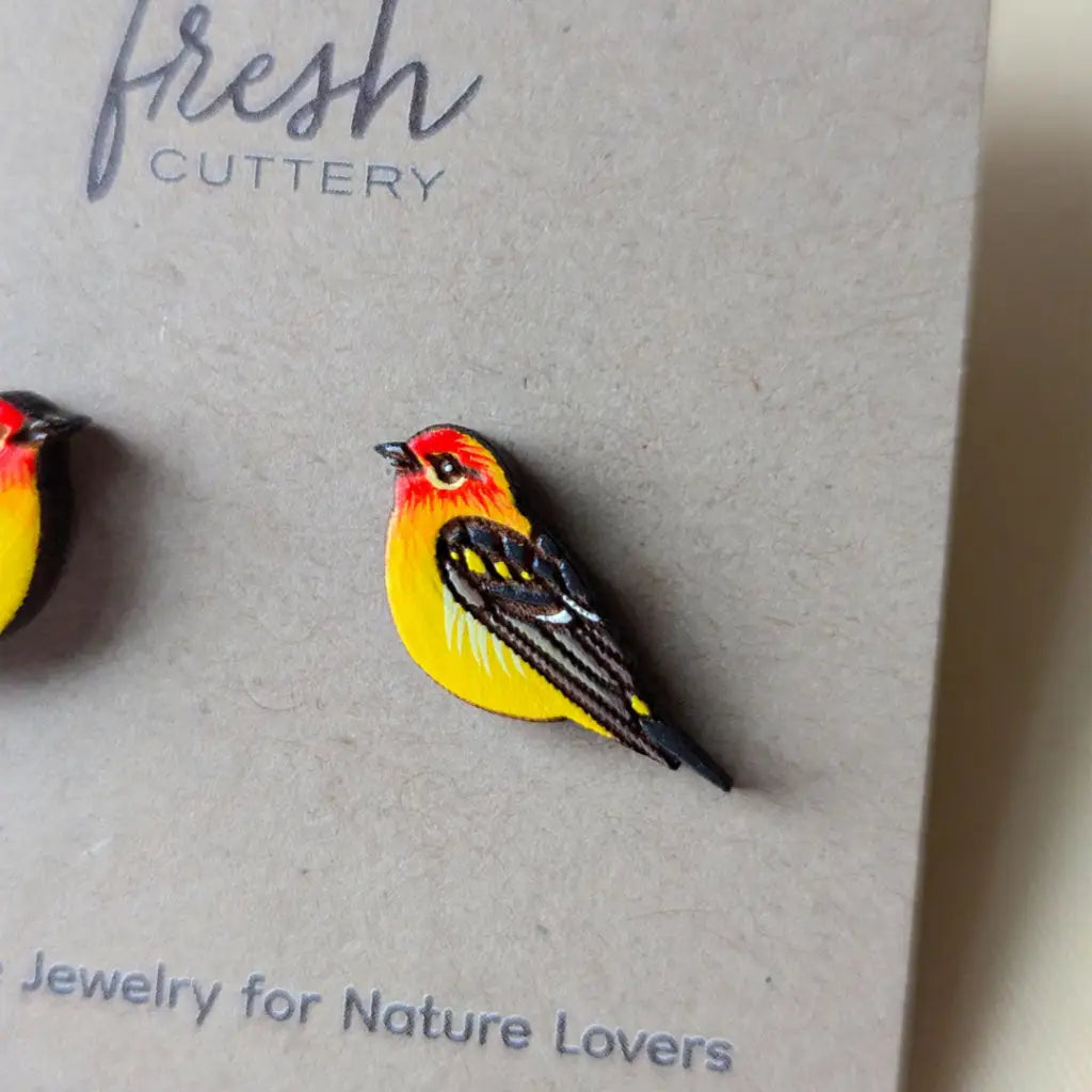 Western Tanager Studs