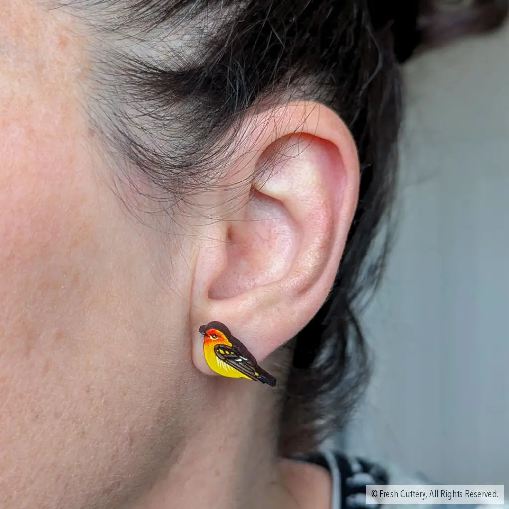 Western Tanager Studs