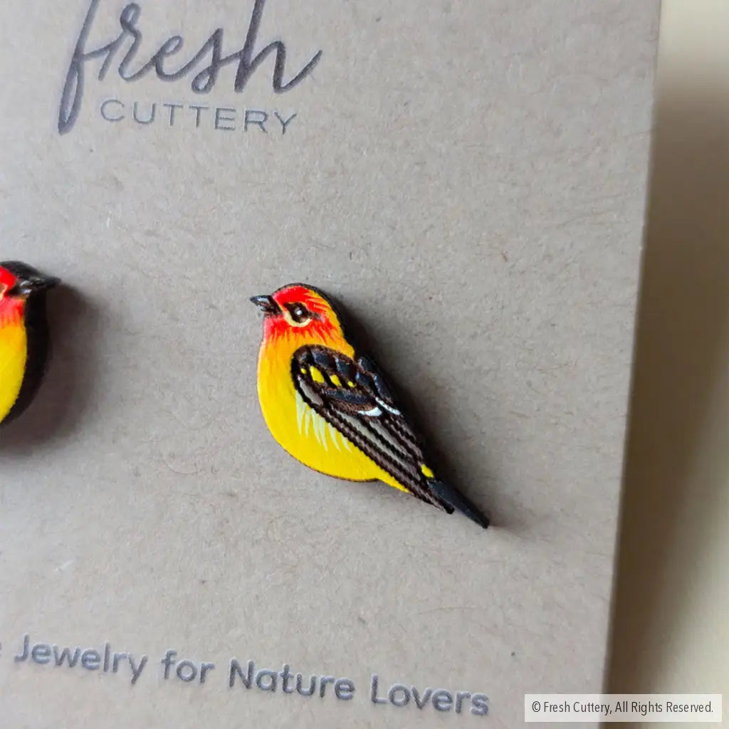 Western Tanager Studs