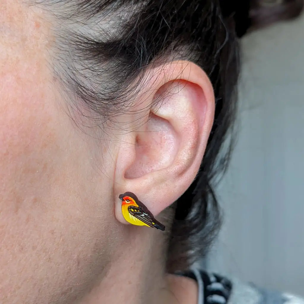 Western Tanager Studs