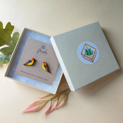 Western Tanager Studs