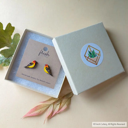 Western Tanager Studs