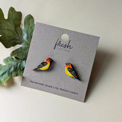 Western Tanager Studs