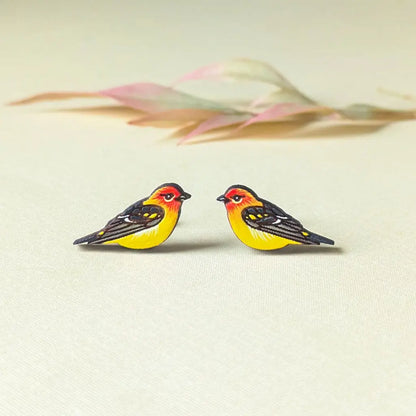 Western Tanager Studs