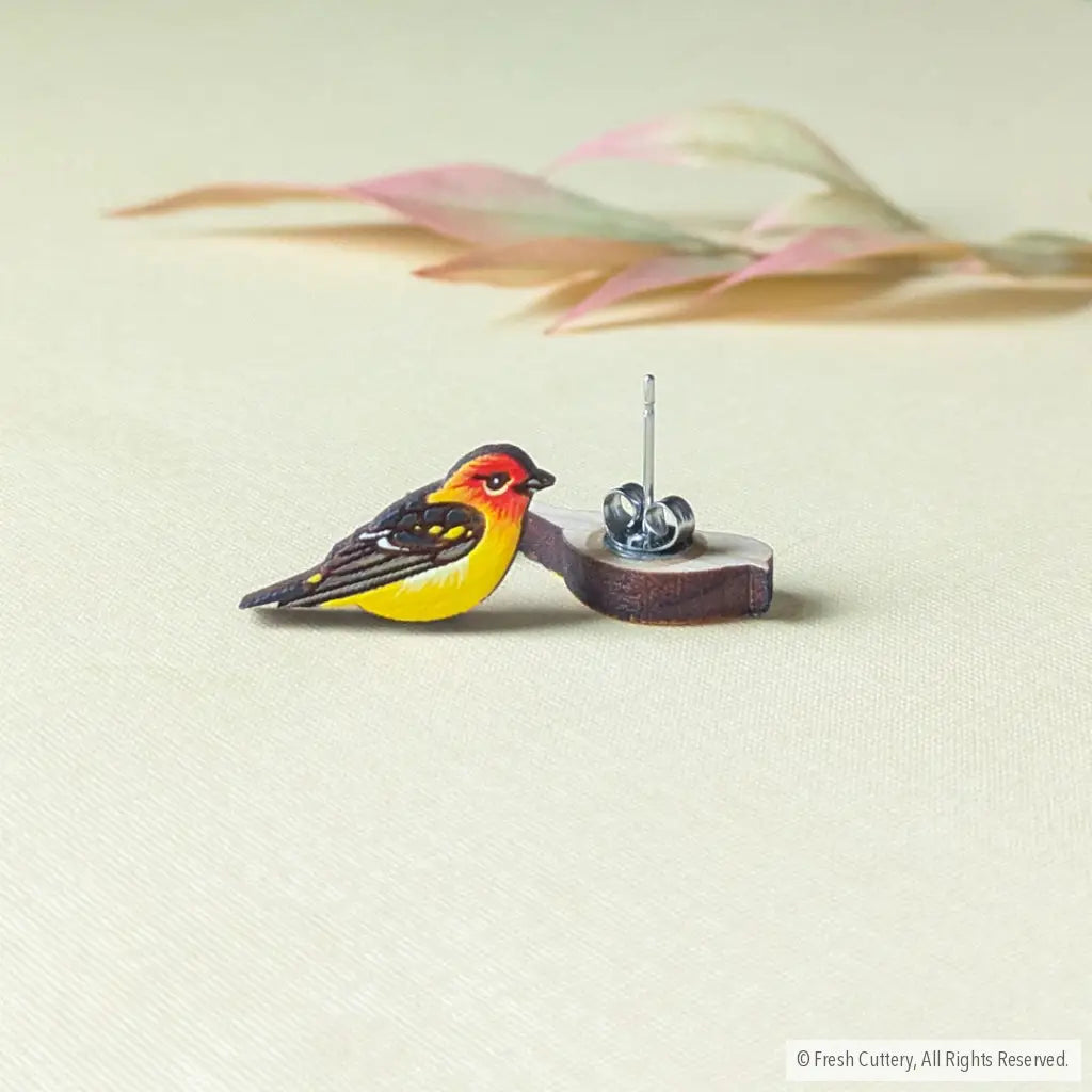 Western Tanager Studs