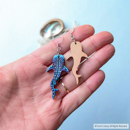 Whale Shark Earrings Dangle and Drop Earrings