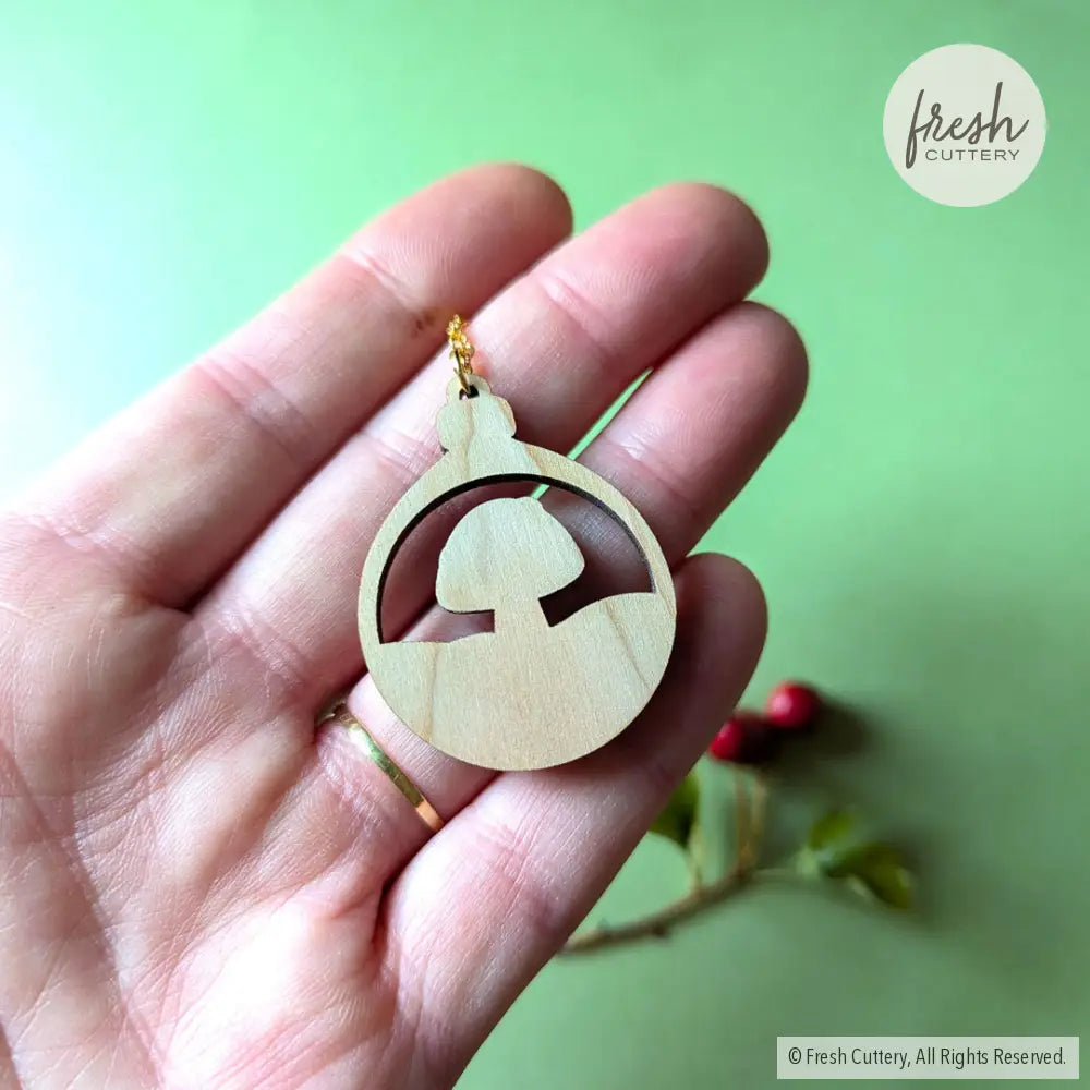 Woodland Mushroom Ornament Necklace Necklaces