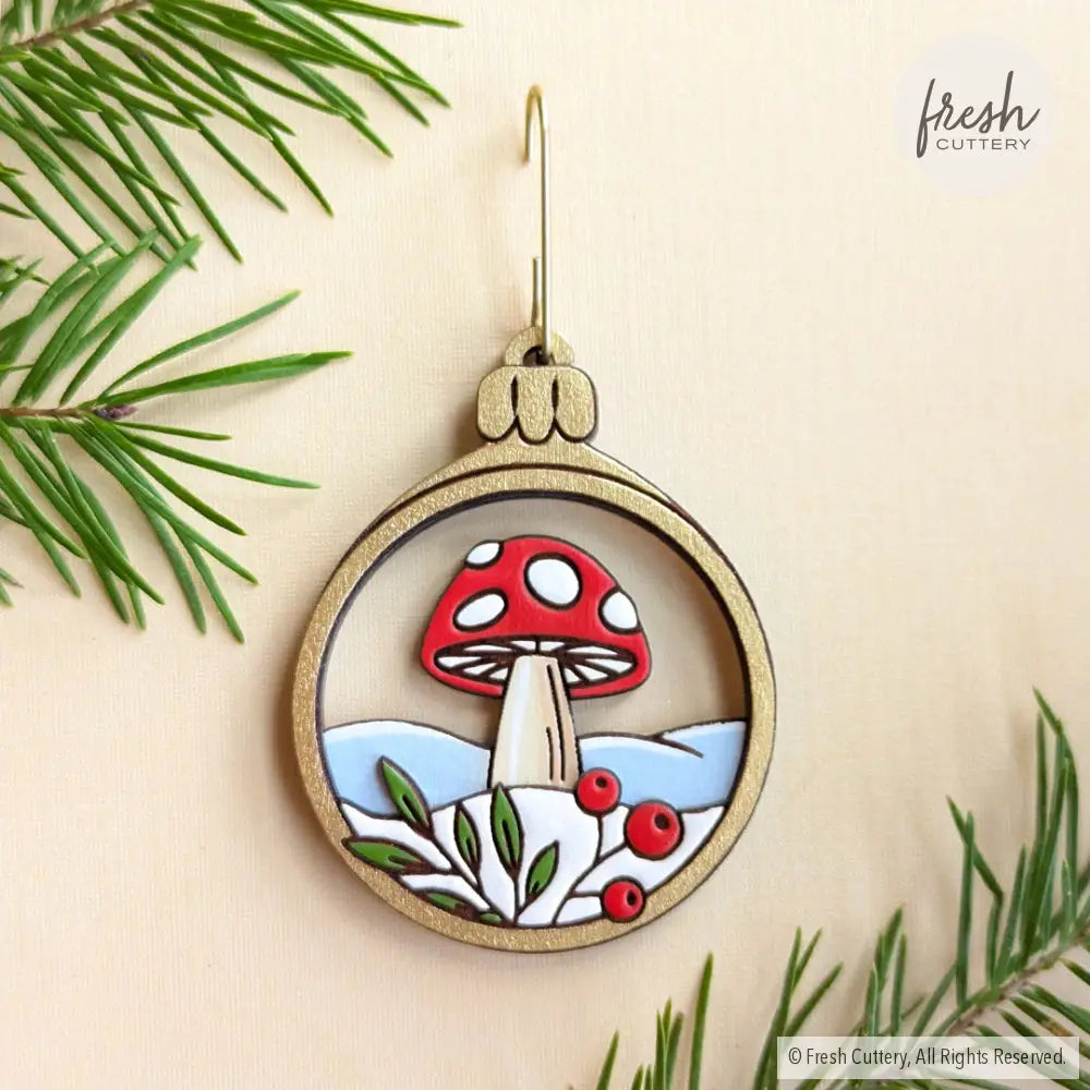 Woodland Mushroom Ornament Ornaments